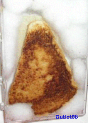 Torrada com imagem da Virgem Maria