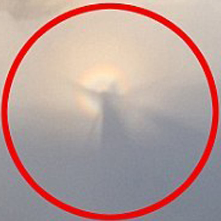 Jesus visto nas nuvens